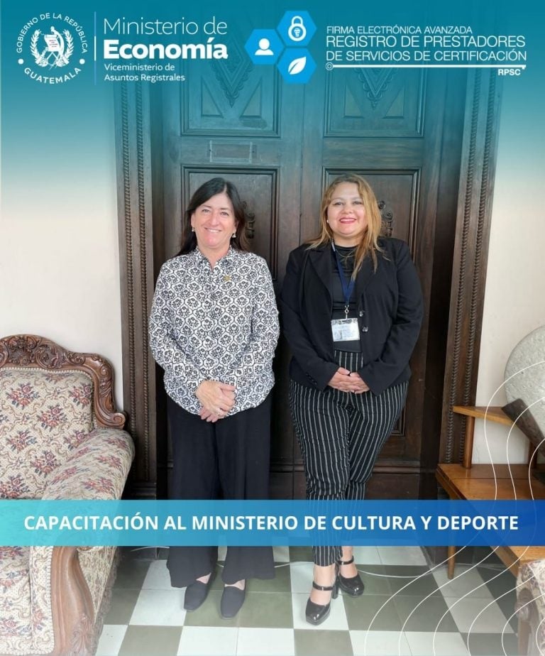 Capacitación al Ministerio de Cultura y Deportes