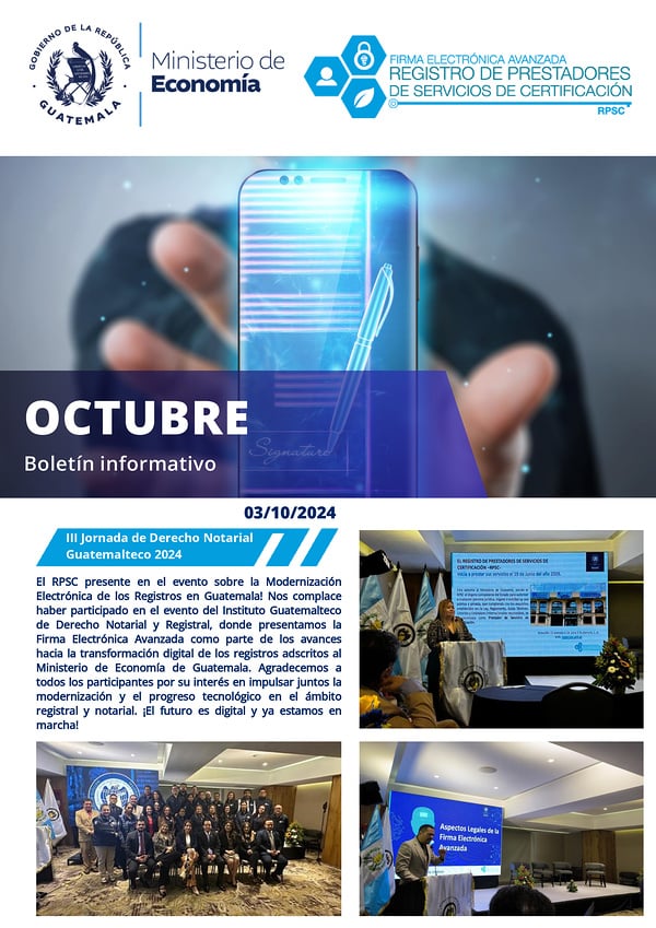 Portada Boletín informativo octubre 2024